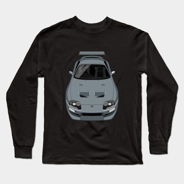 Supra GT MK3 3rd gen 1JZ Body Kit - Grey Long Sleeve T-Shirt by jdmart